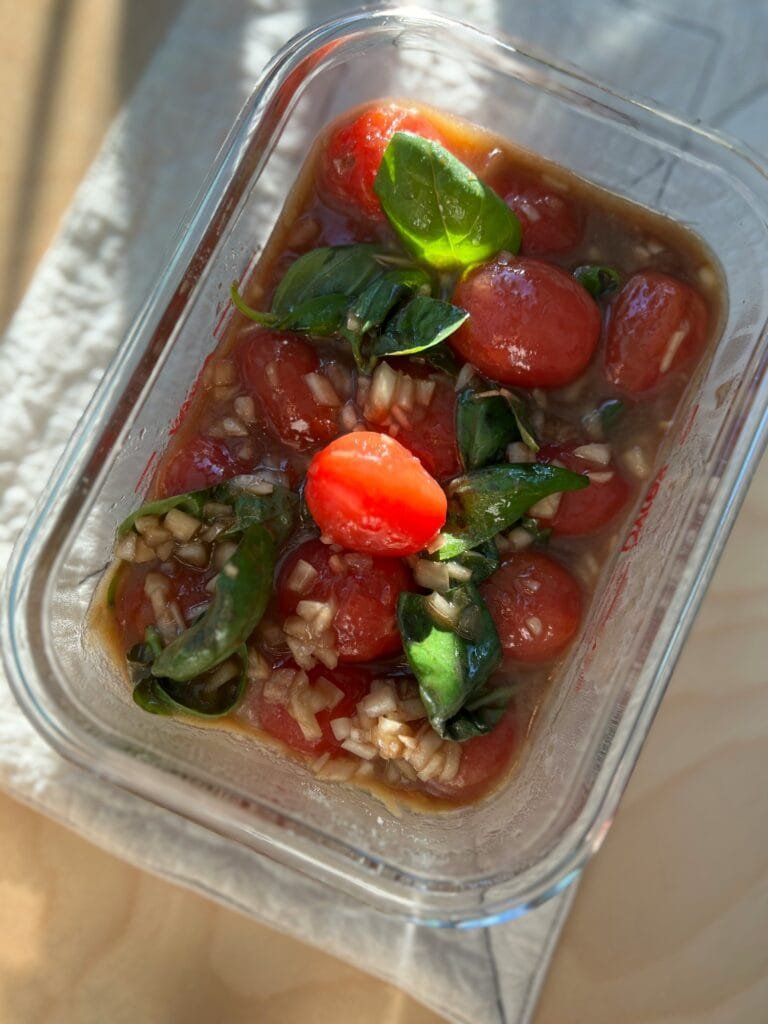 Glass meal prep containers for vegetarian meal prep